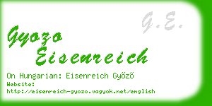 gyozo eisenreich business card