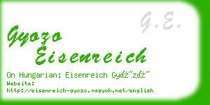 gyozo eisenreich business card